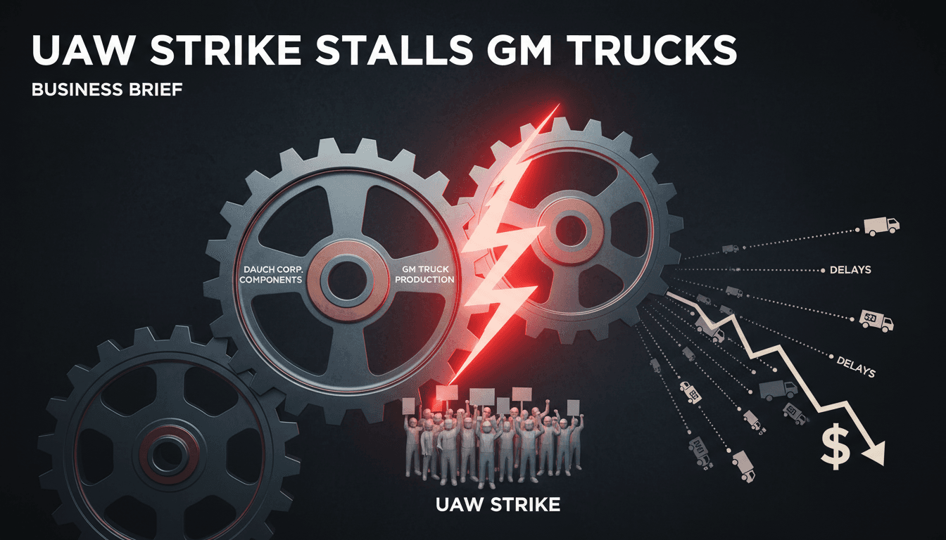UAW workers striking at Dauch Corp. plant affecting GM truck production