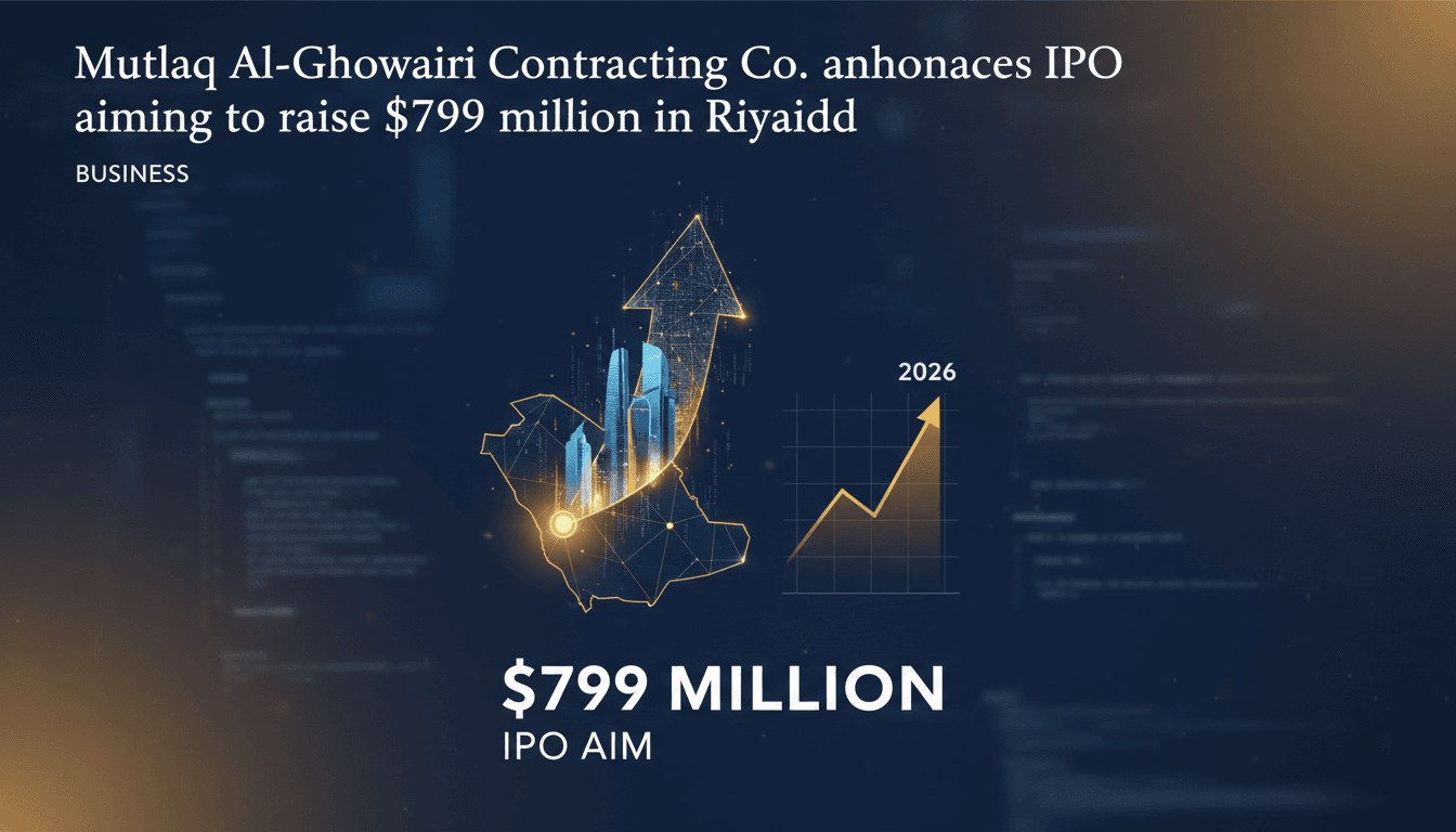 Mutlaq Al-Ghowairi Contracting Co. IPO announcement in Riyadh