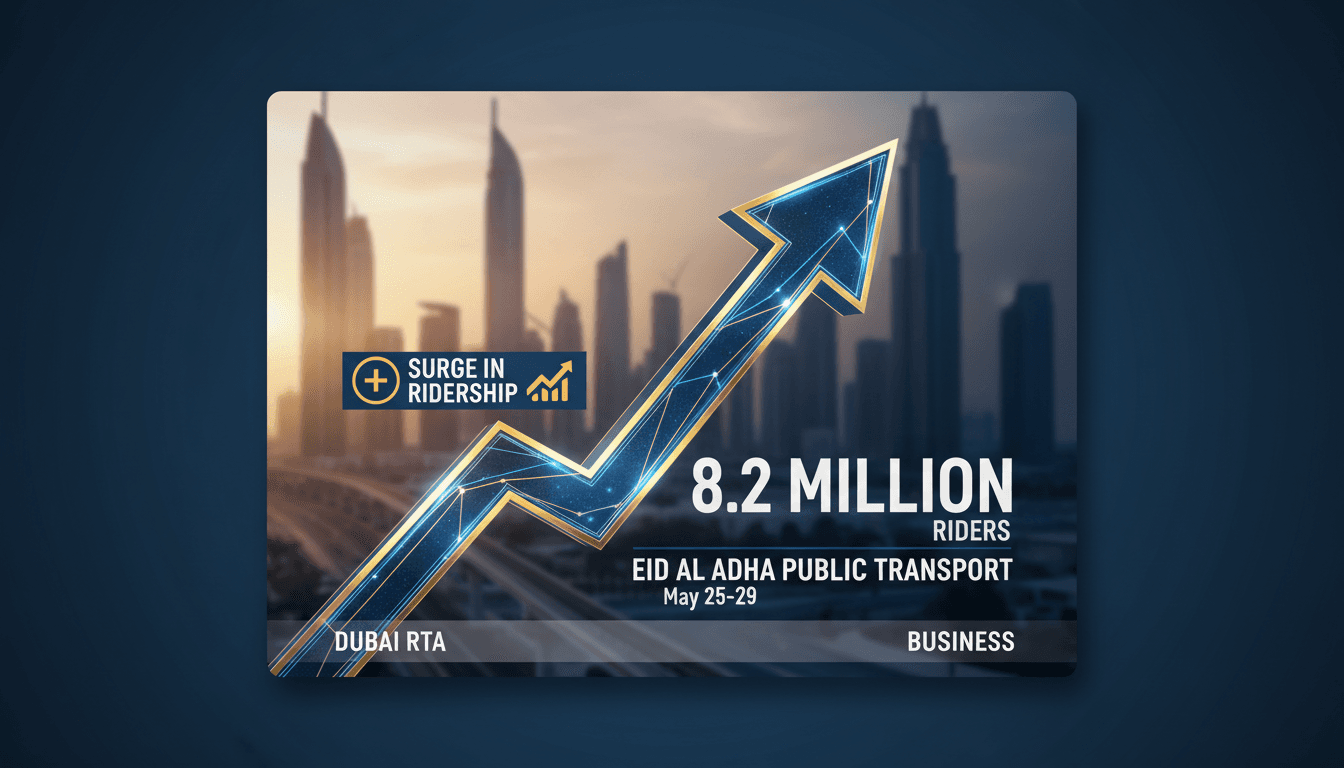 Public transport ridership statistics during Eid Al Adha in Dubai