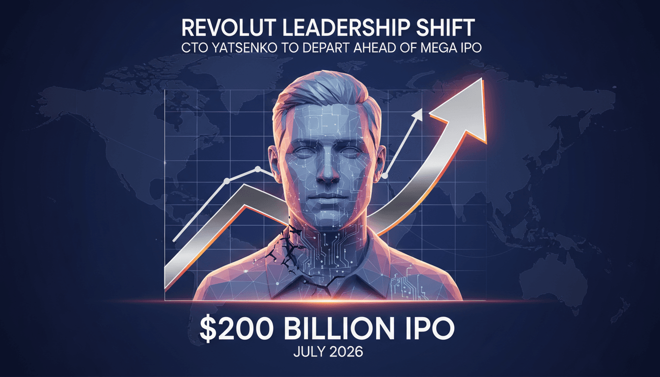 Vlad Yatsenko, CTO of Revolut, announces resignation ahead of IPO.