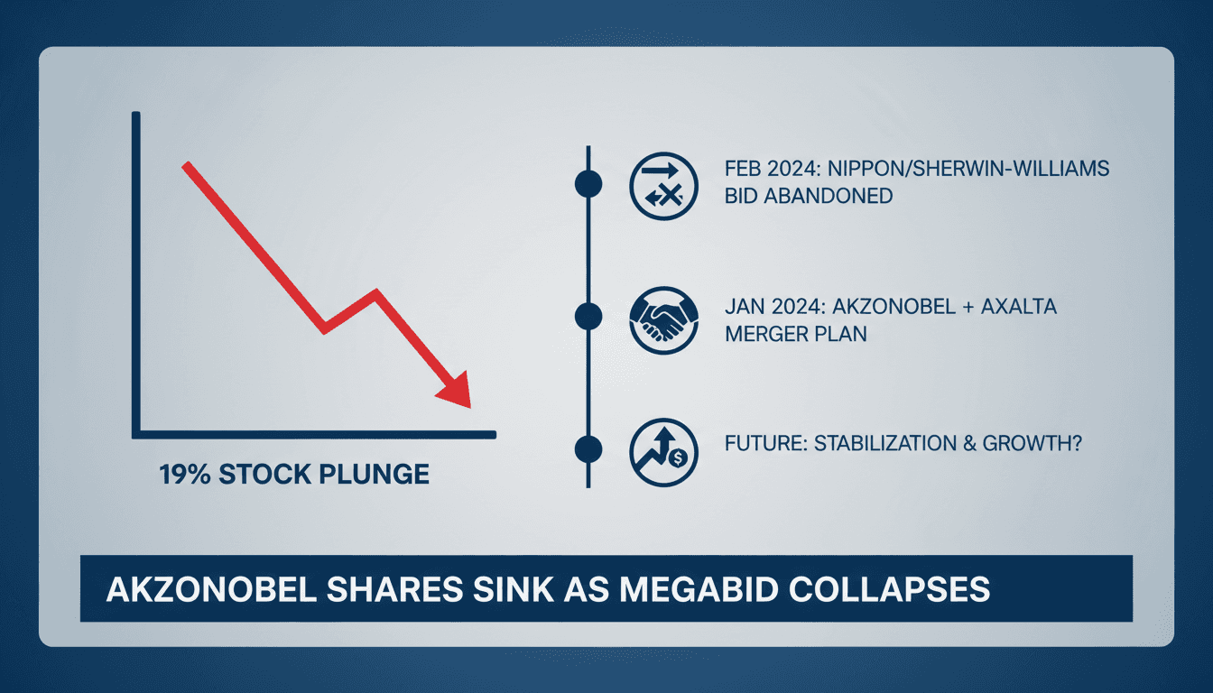 AkzoNobel stock performance after acquisition bid withdrawal