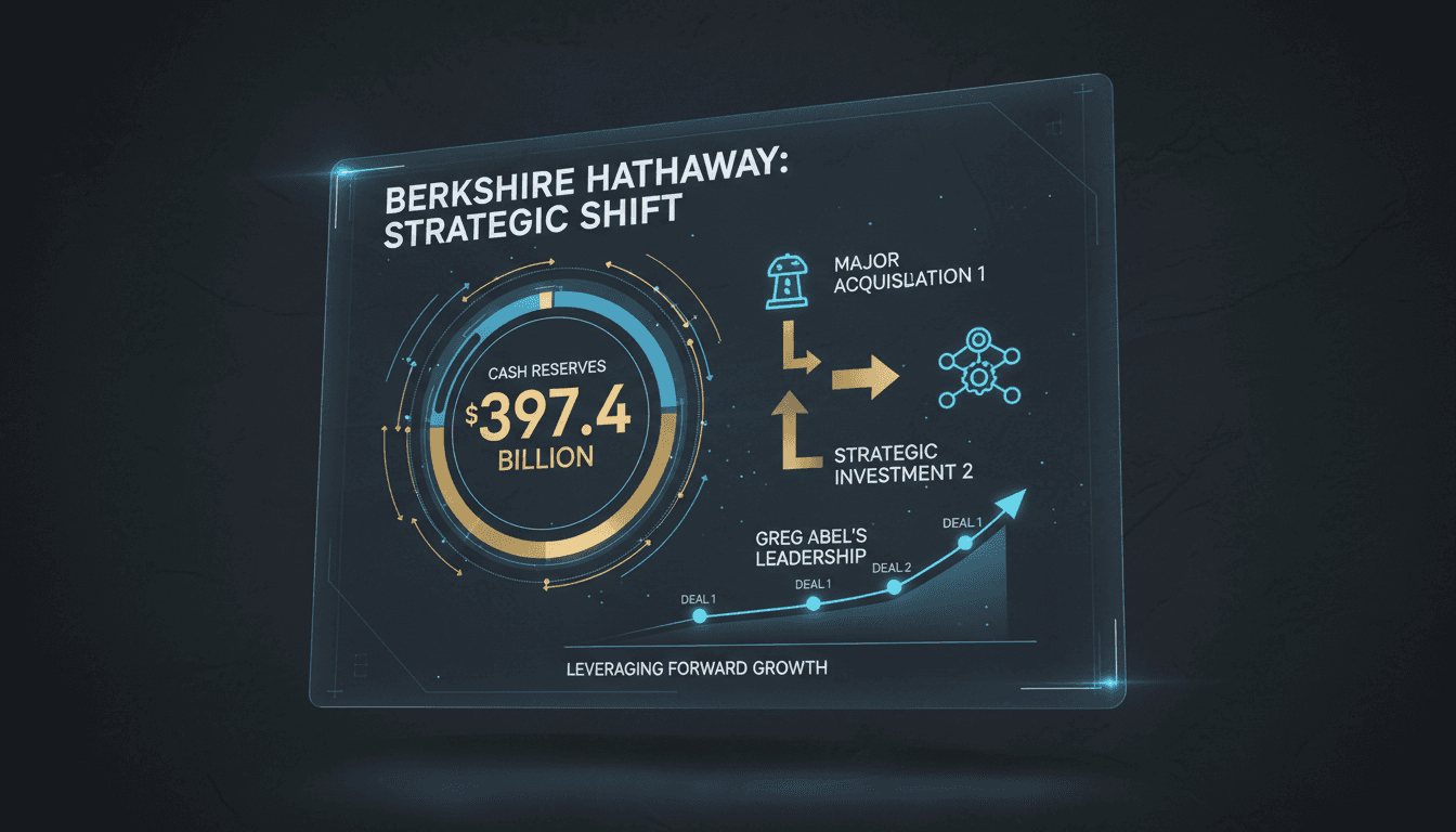 Greg Abel leading Berkshire Hathaway with strategic investments and cash reserves.