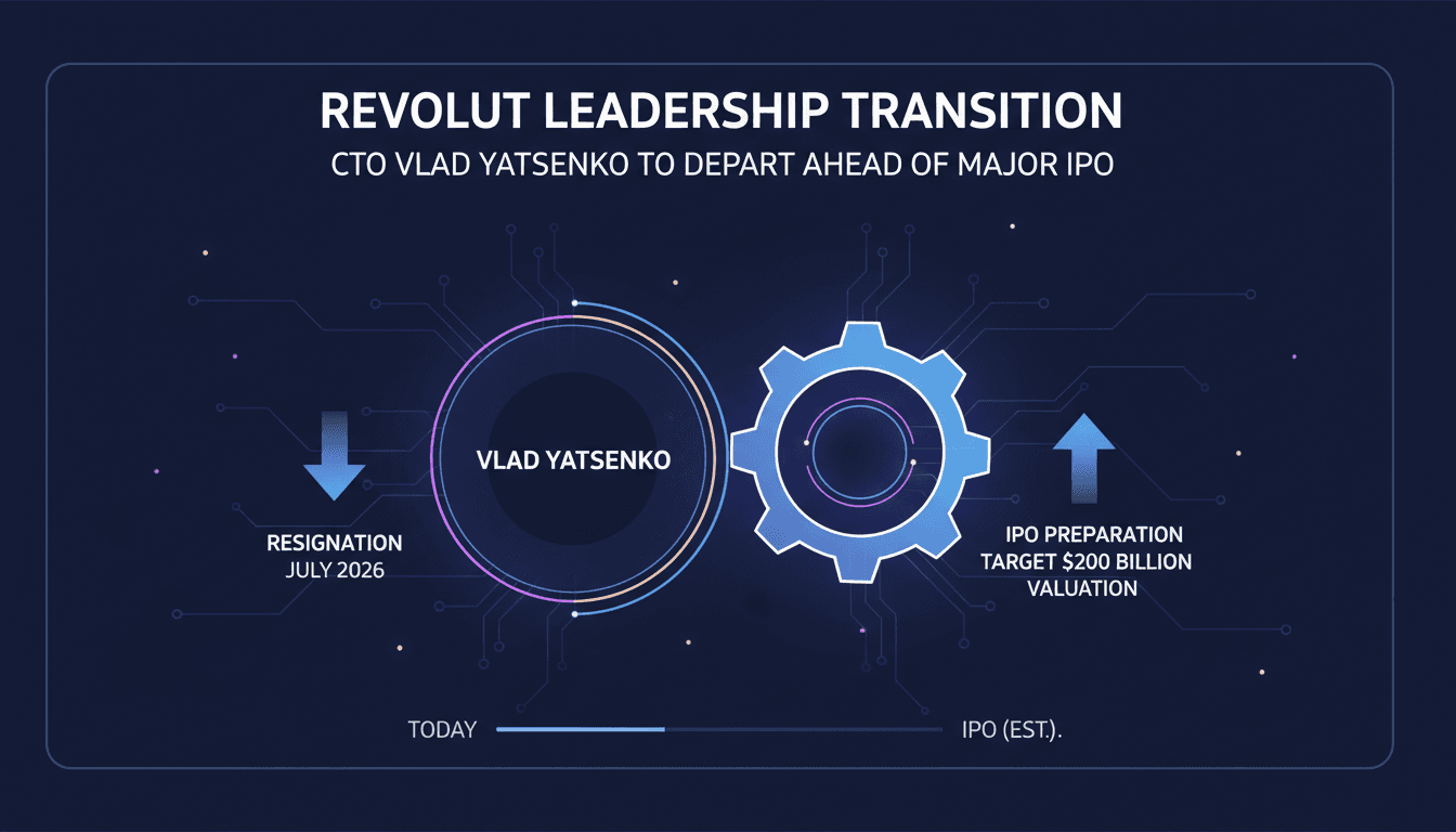 Vlad Yatsenko, CTO of Revolut, announces resignation ahead of IPO