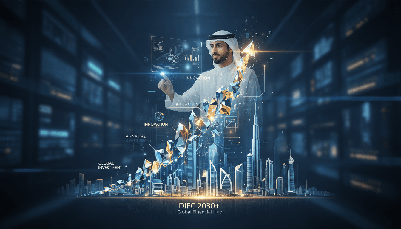 Sheikh Hamdan bin Mohammed visiting the Dubai International Financial Centre