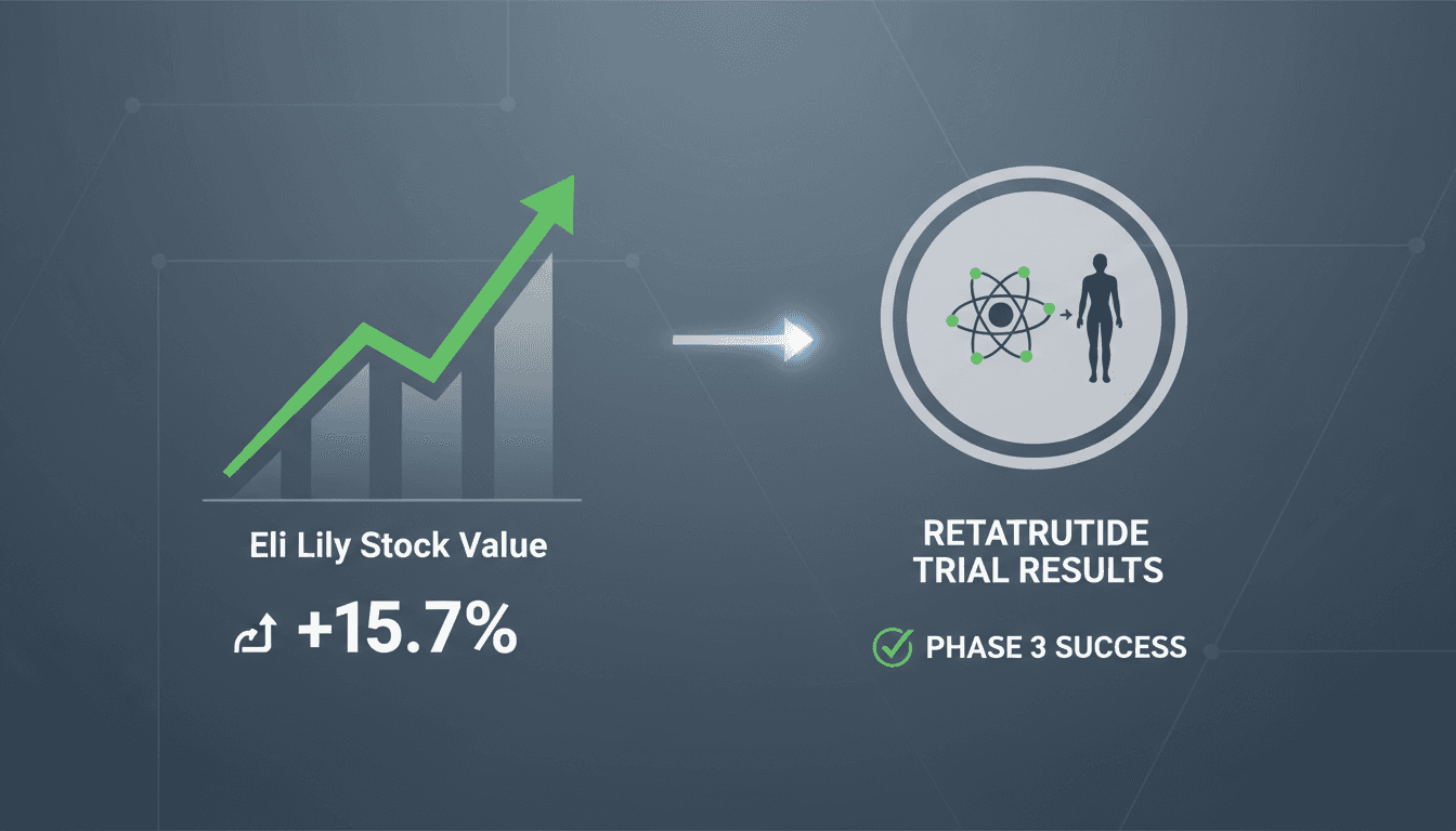 Eli Lilly's retatrutide trial results impact on stock performance