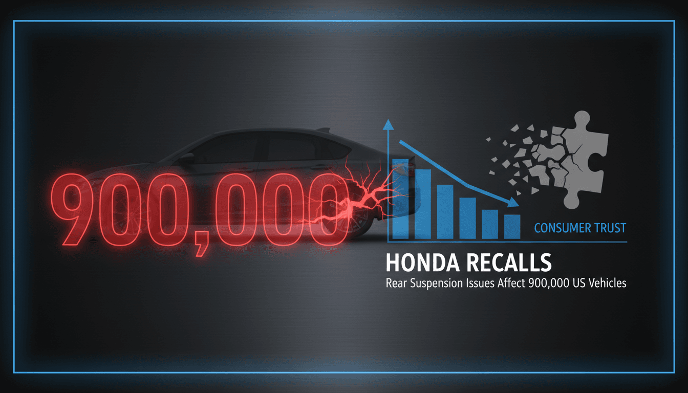 Honda vehicles lined up for recall due to rear suspension issues