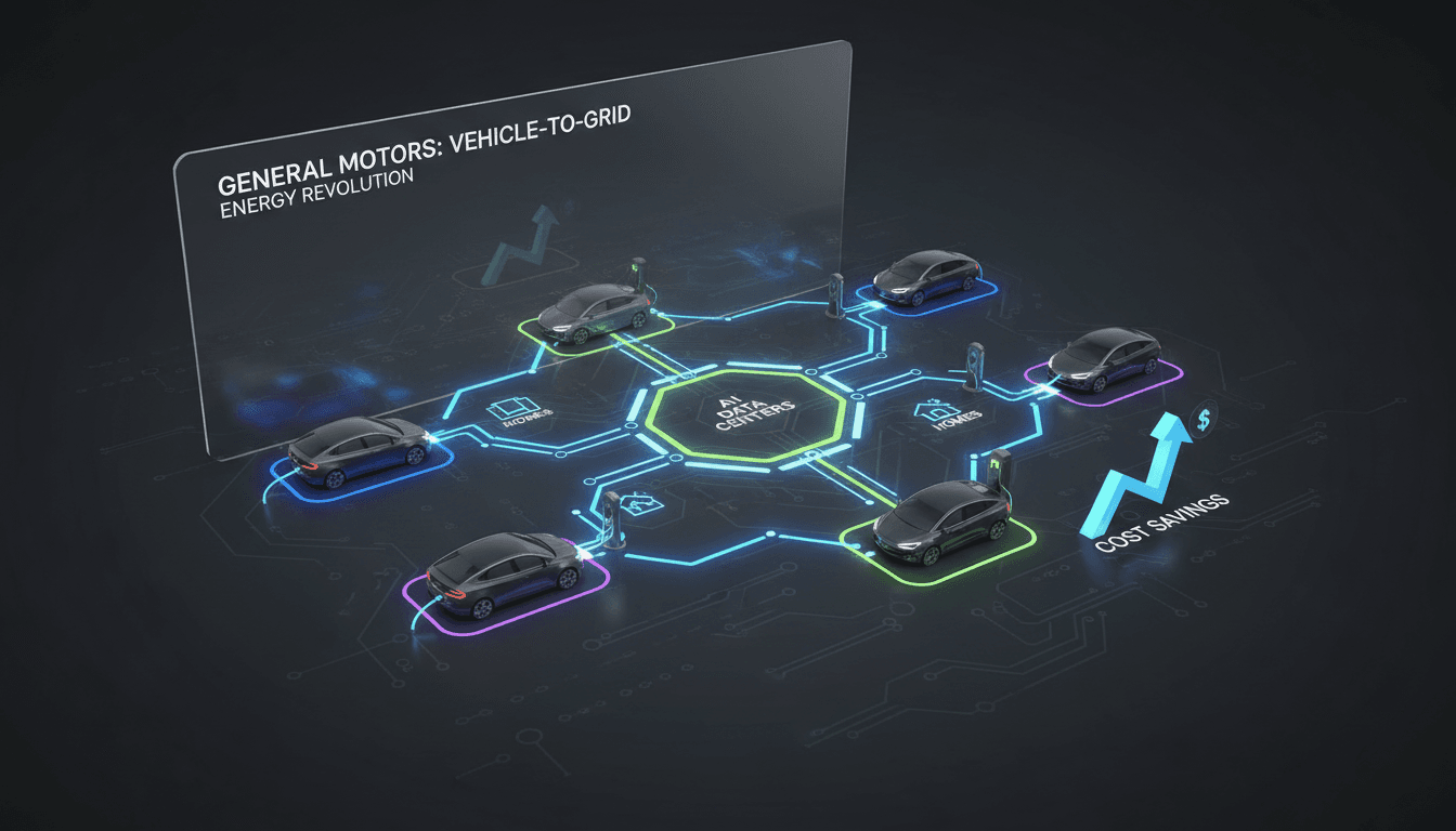 General Motors vehicle-to-grid technology for electric vehicles