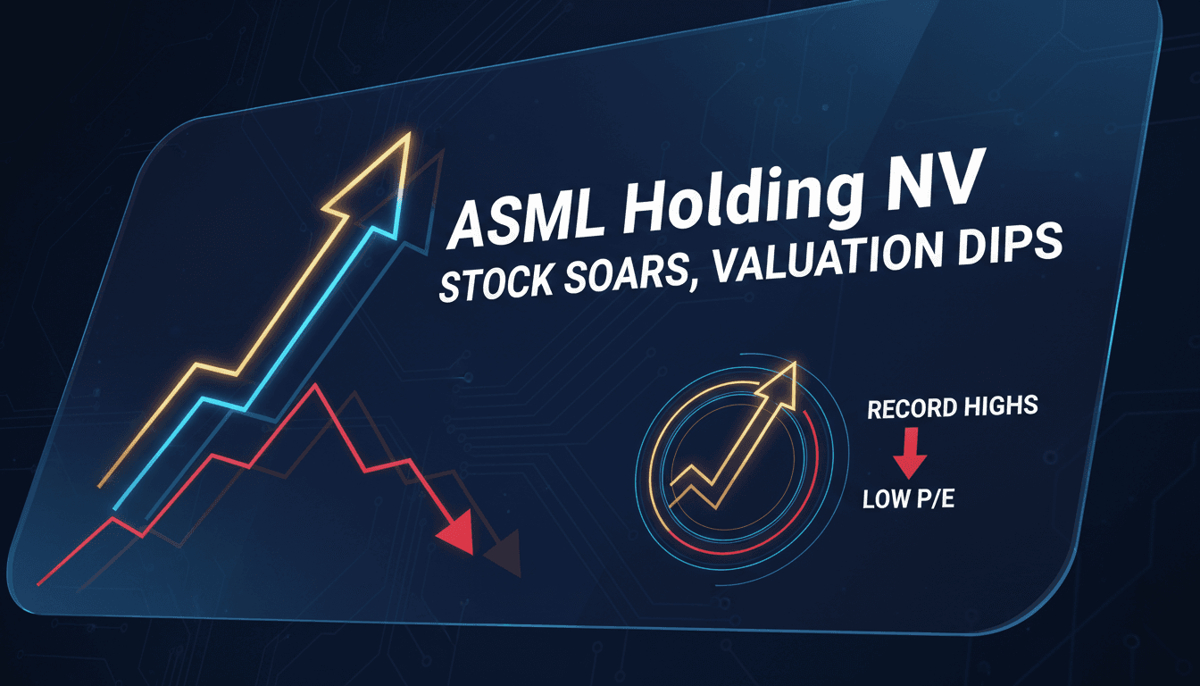 ASML Holding NV stock performance chart with valuation metrics