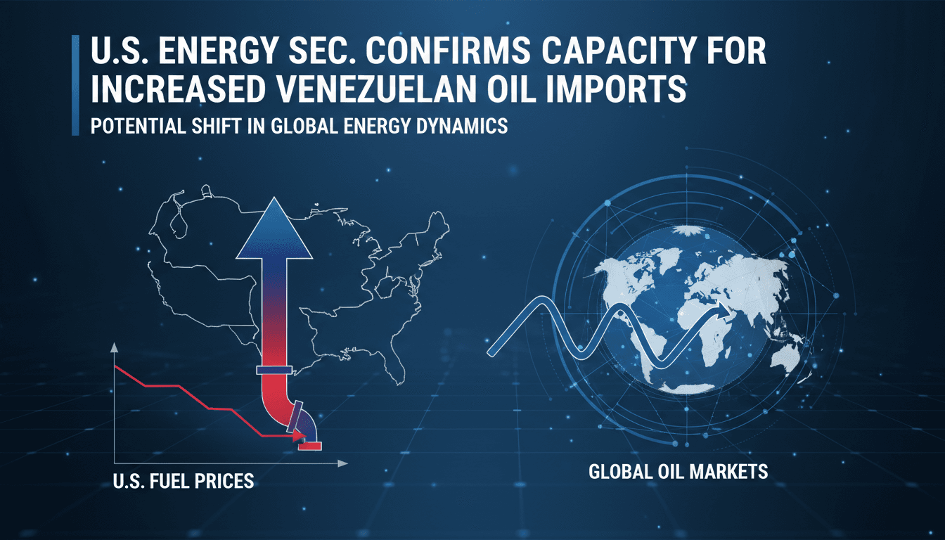 U.S. Energy Secretary Chris Wright discussing Venezuelan oil imports