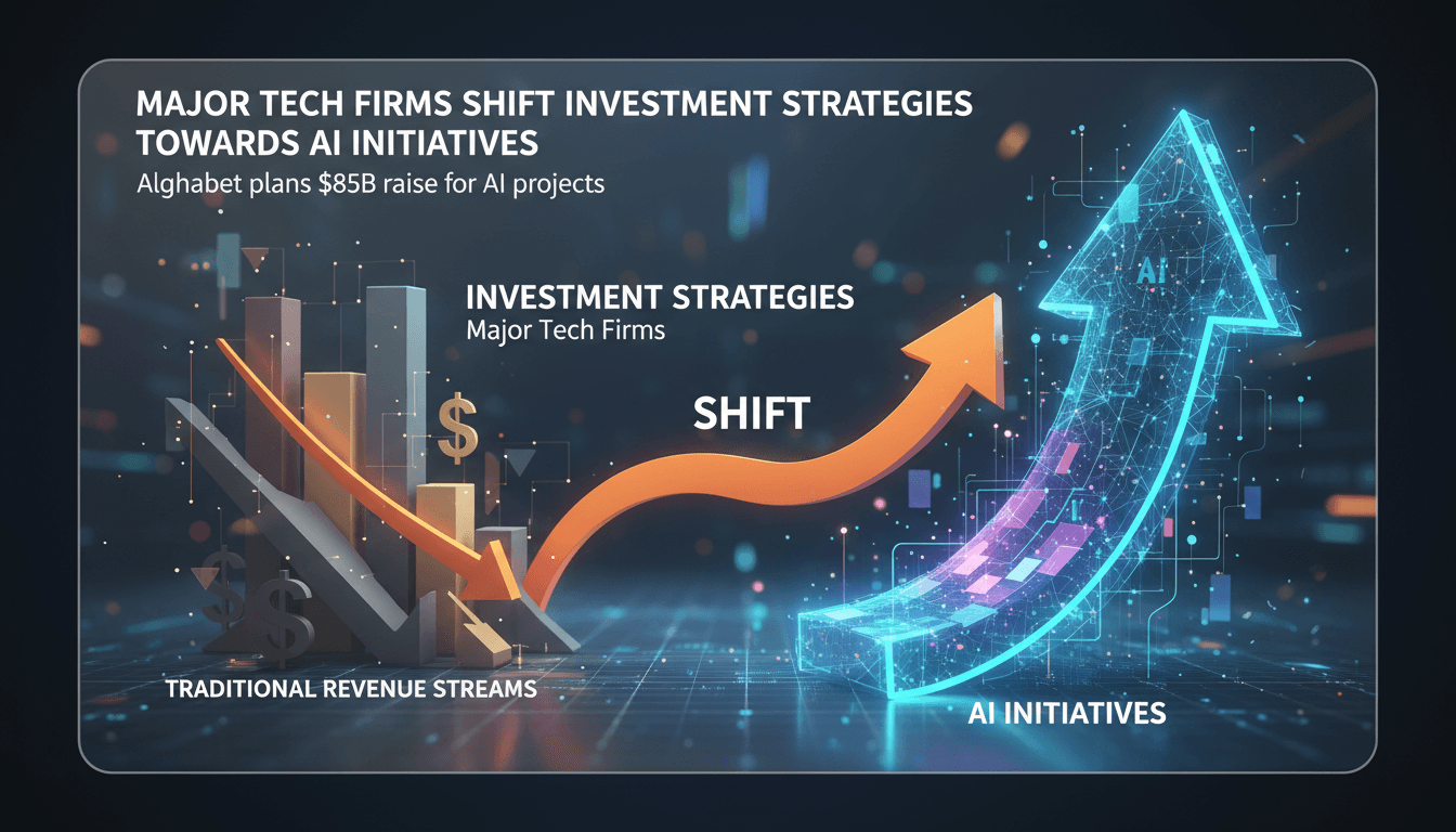 Major tech firms shifting investment strategies towards AI initiatives.