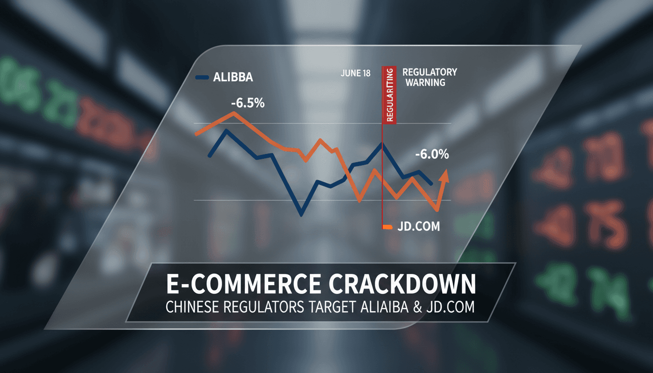Chinese regulators intensify scrutiny on e-commerce firms Alibaba and JD.com