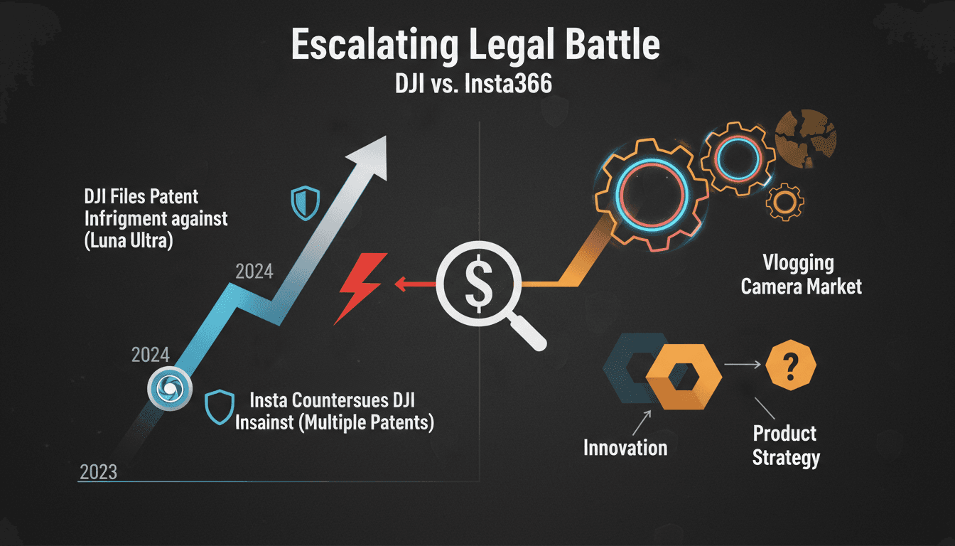 DJI and Insta360 escalate legal battle over vlogging camera patents