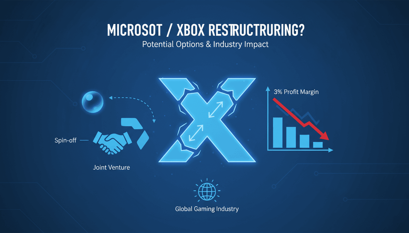 Microsoft considers restructuring Xbox division amid declining profit margins
