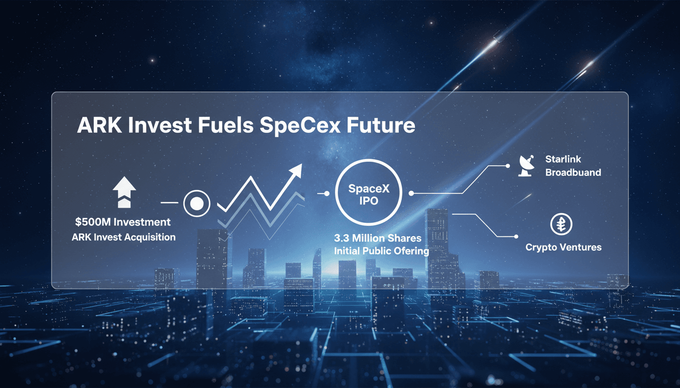 ARK Invest acquires $500 million stake in SpaceX on IPO day