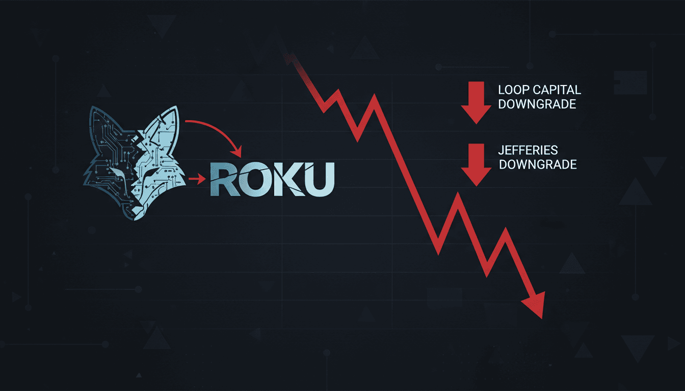 Analytical visual of Roku's stock performance and analyst ratings
