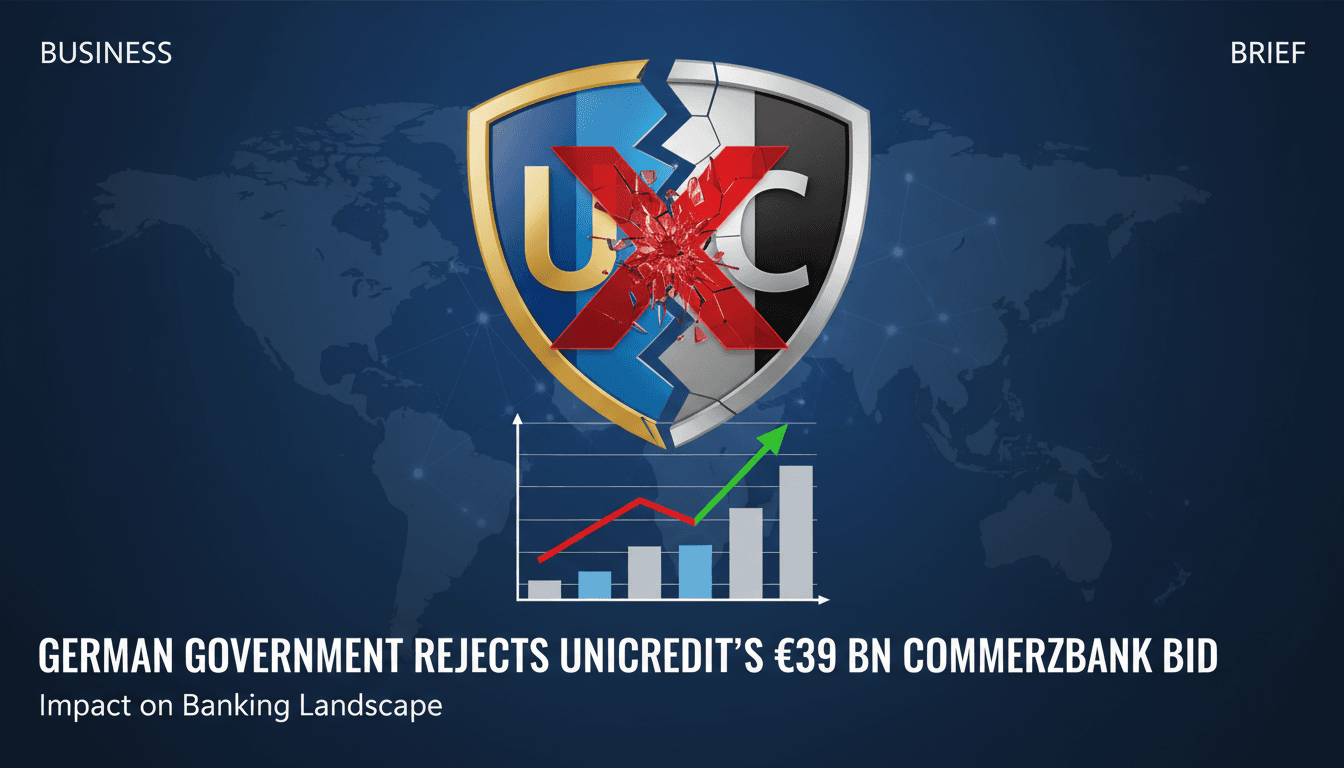German government rejects UniCredit's €39 billion takeover bid for Commerzbank