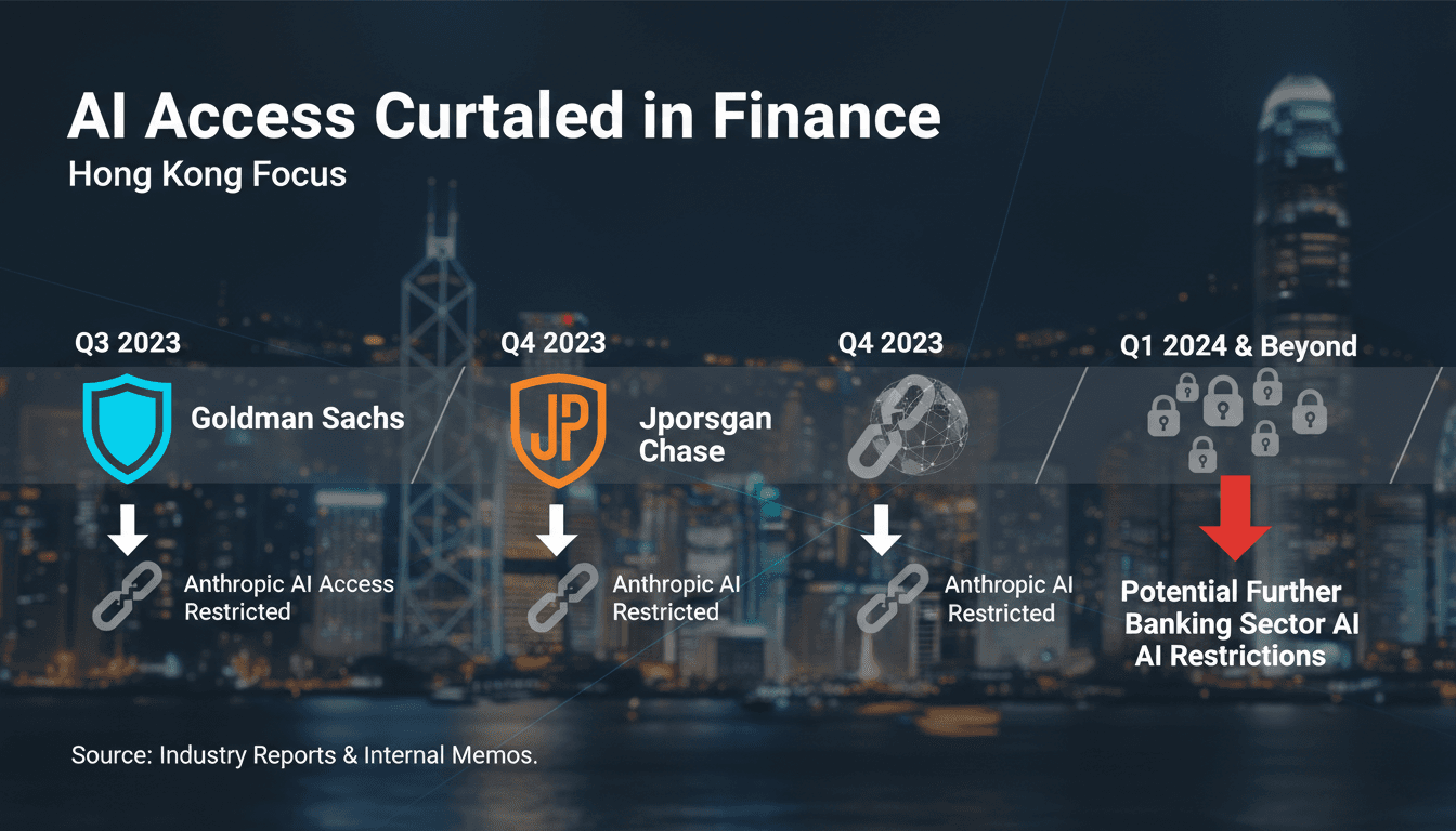 JPMorgan Chase building with a digital overlay of AI technology
