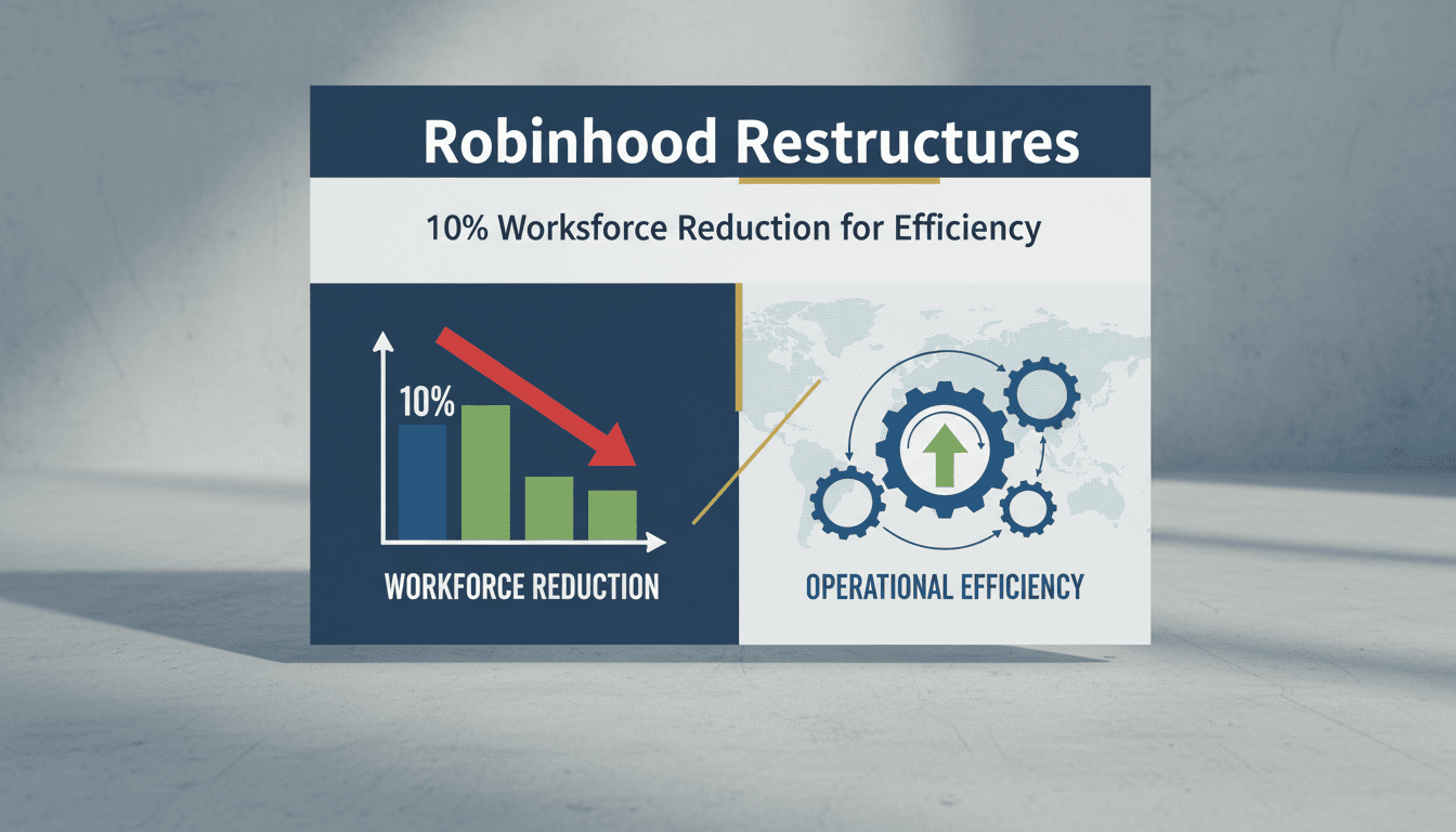 Robinhood announces workforce reduction of 10% amid restructuring efforts