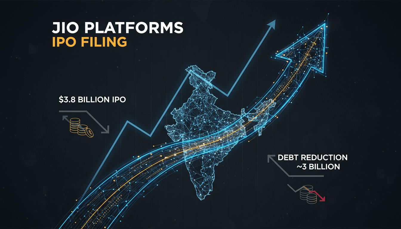 Jio Platforms files for record IPO aiming to raise $3.8 billion