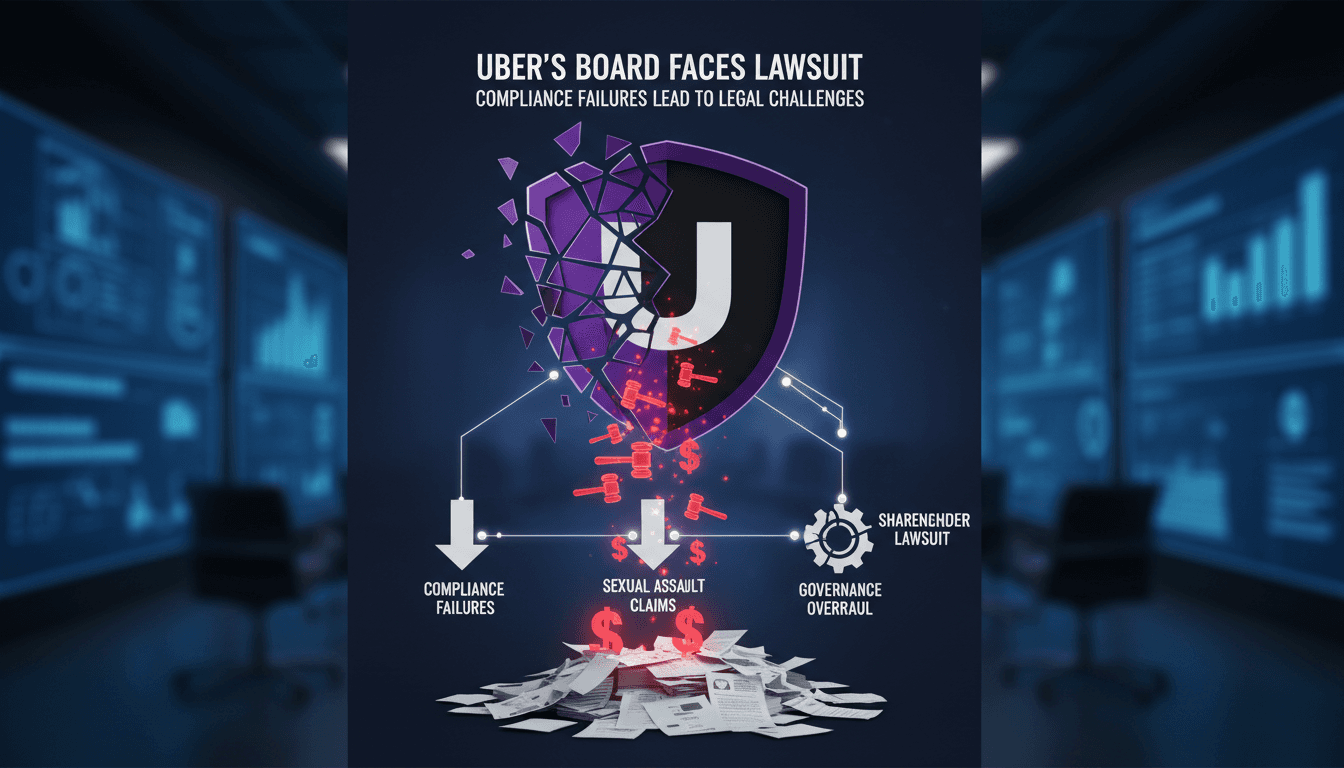 Uber's board facing shareholder lawsuit over compliance issues