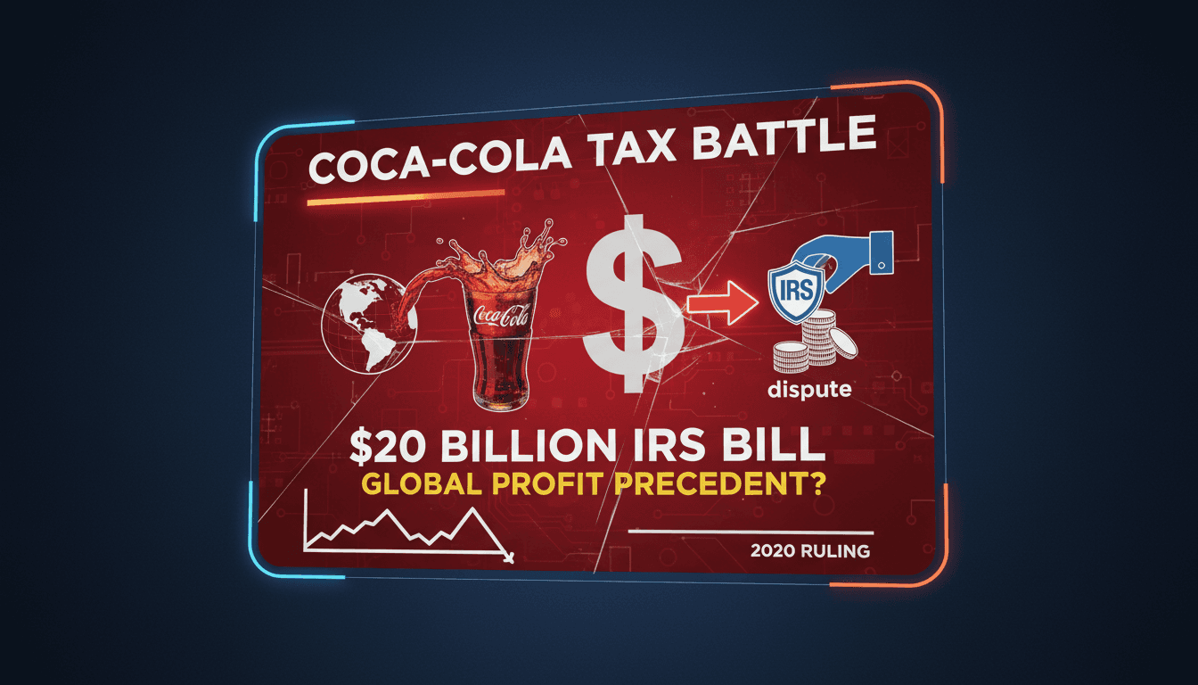 Coca-Cola contests $20 billion IRS tax bill over foreign profits