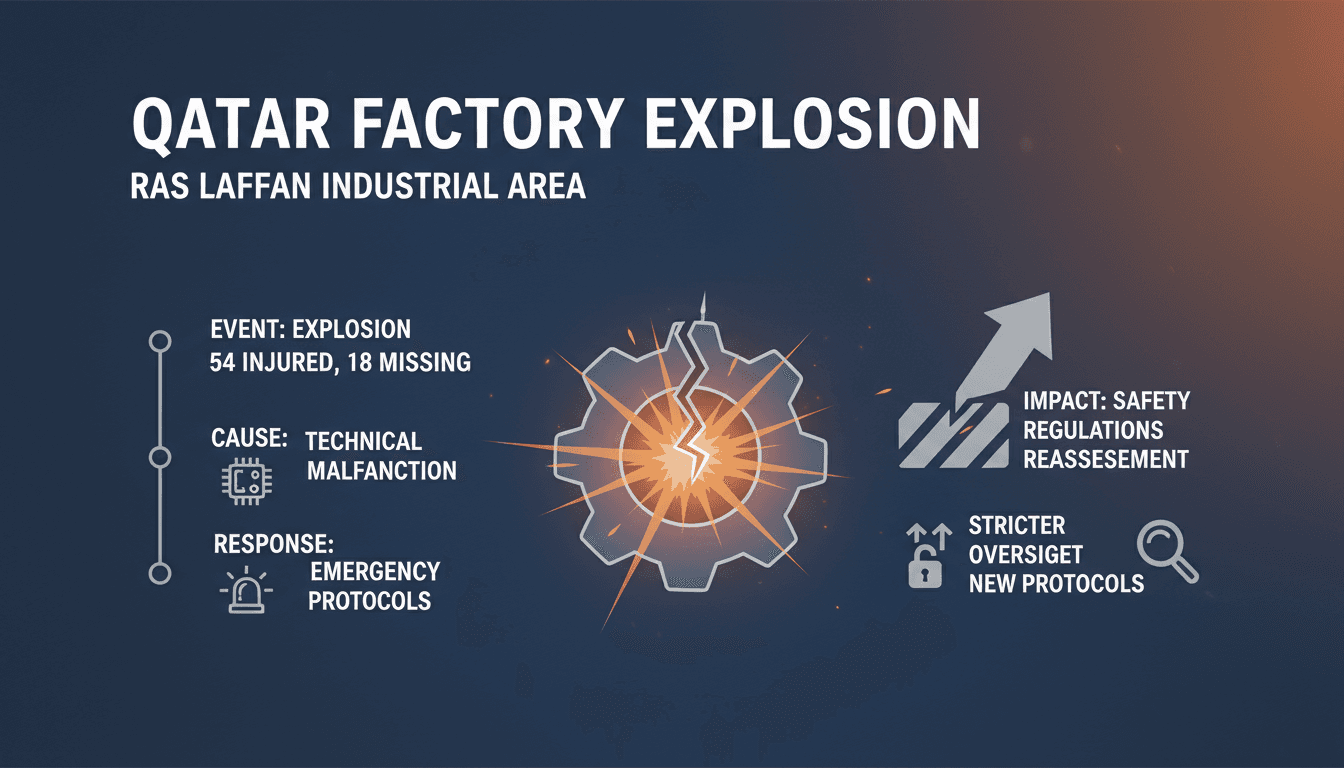Explosion at Qatar's Ras Laffan Factory Injures 54 and Leaves 18 Missing