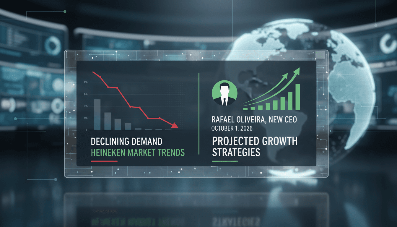 Heineken's new CEO Rafael Oliveira addressing the company's future strategies.
