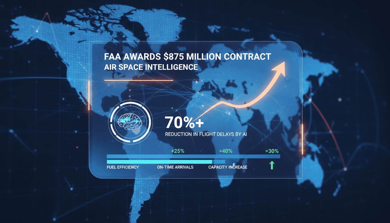 FAA contract award to Air Space Intelligence for AI-driven air traffic management