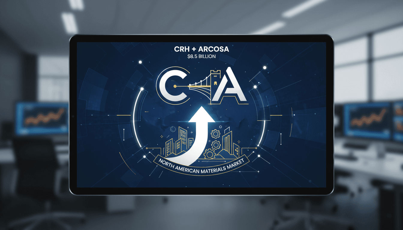 CRH acquires Arcosa for $8.5 billion in strategic construction materials deal