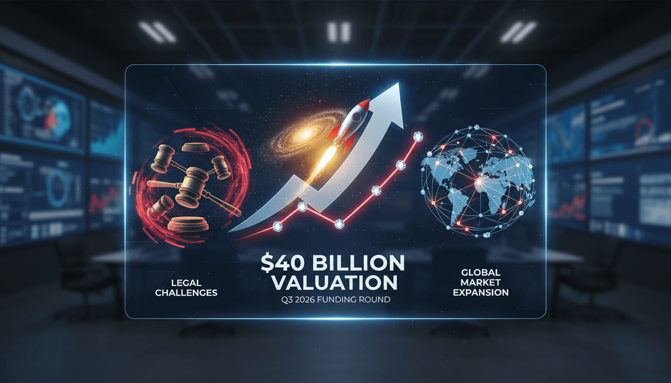 Kalshi logo with a financial growth chart background