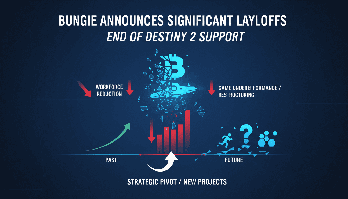 Bungie logo with a backdrop of Destiny 2 gameplay
