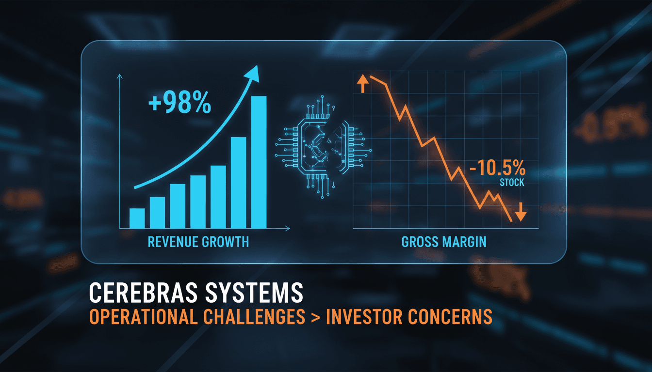 Cerebras Systems earnings report analysis with stock performance graph