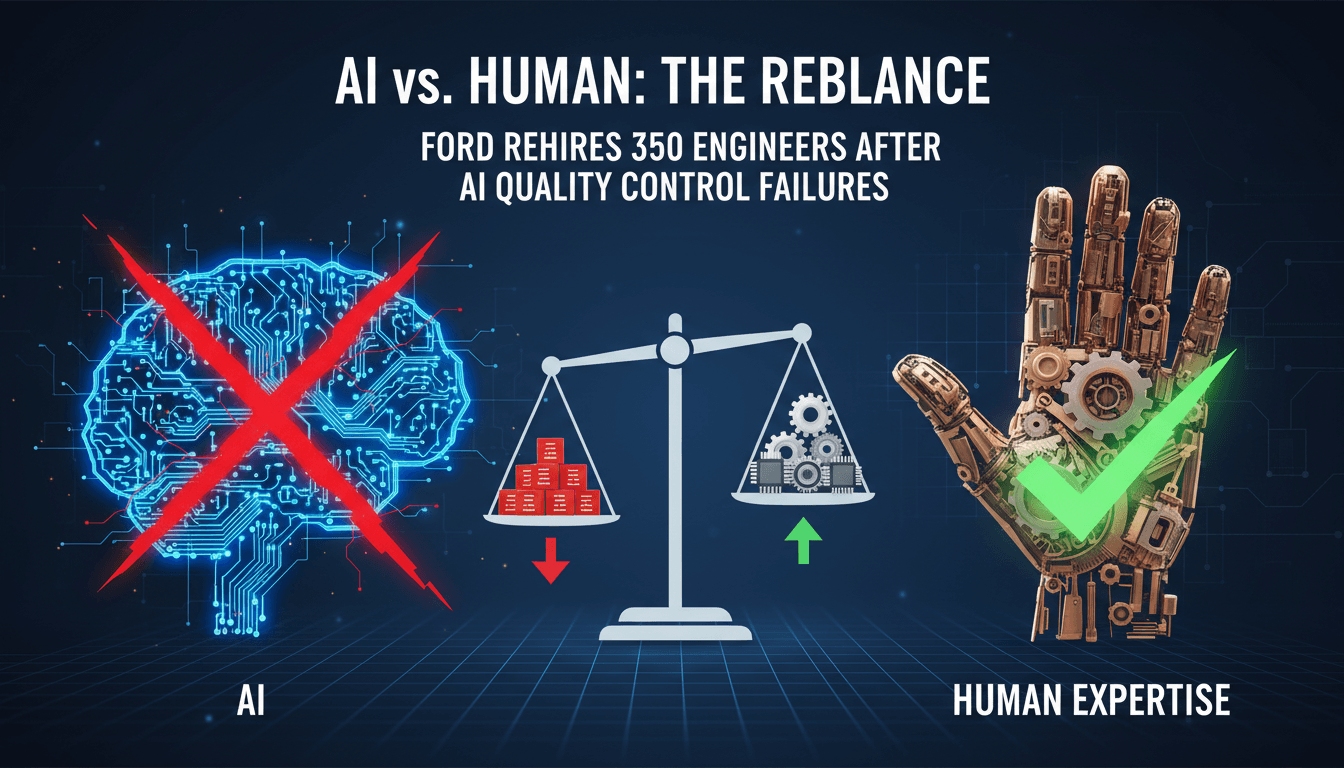 Ford rehires 350 engineers after AI quality control failures