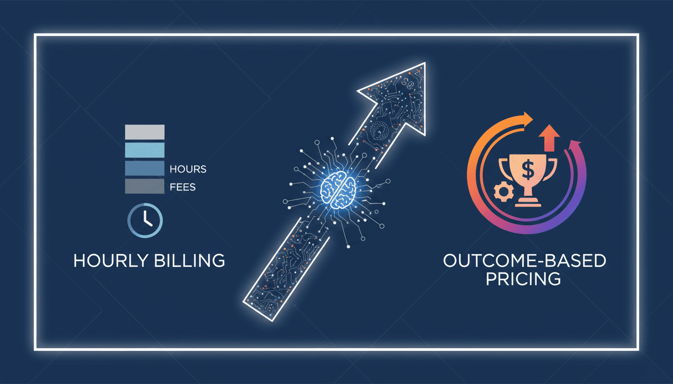 Consulting firms adapting to outcome-based pricing models due to AI impact.