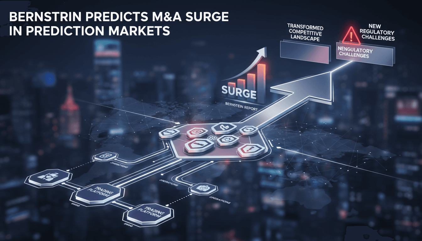 Infographic on mergers and acquisitions in the prediction market sector