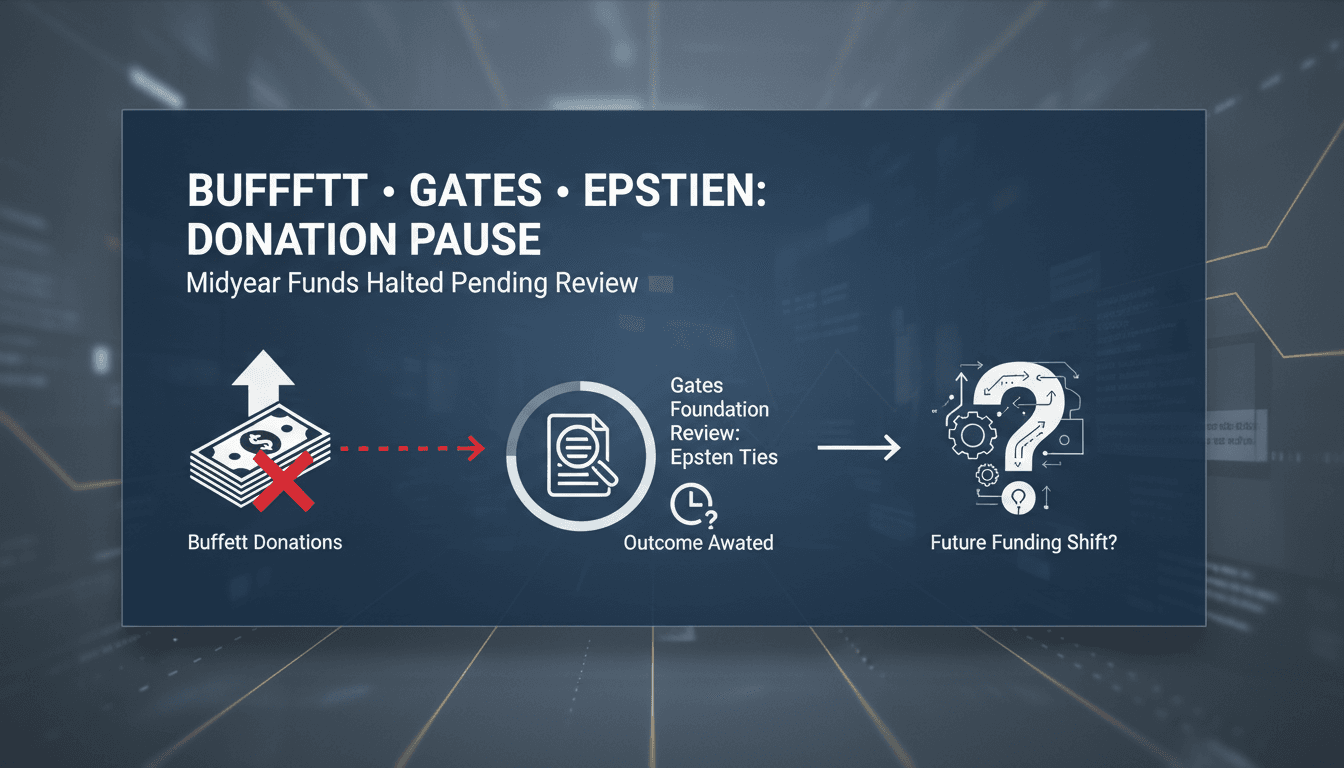 Warren Buffett pauses donations to the Gates Foundation amid Epstein review.