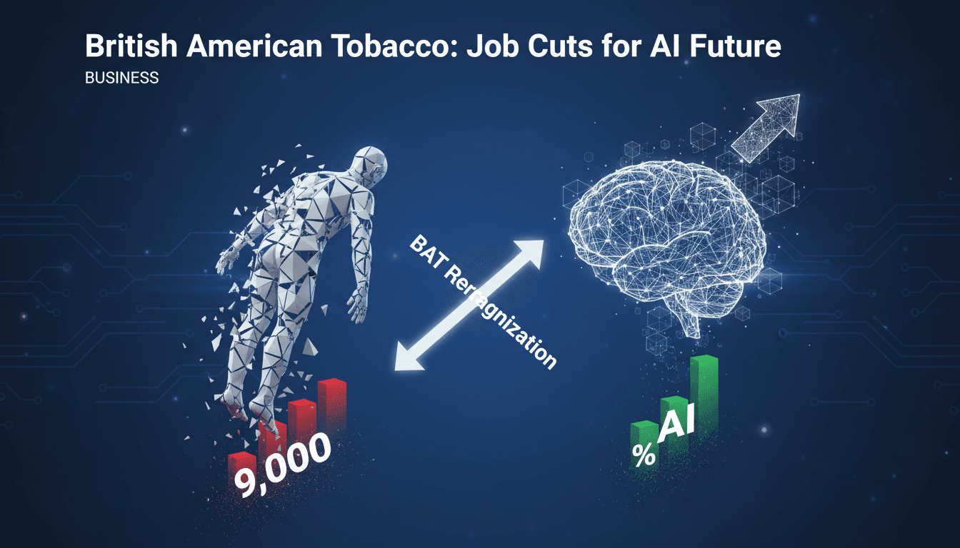 British American Tobacco announces 9,000 job cuts to enhance AI capabilities