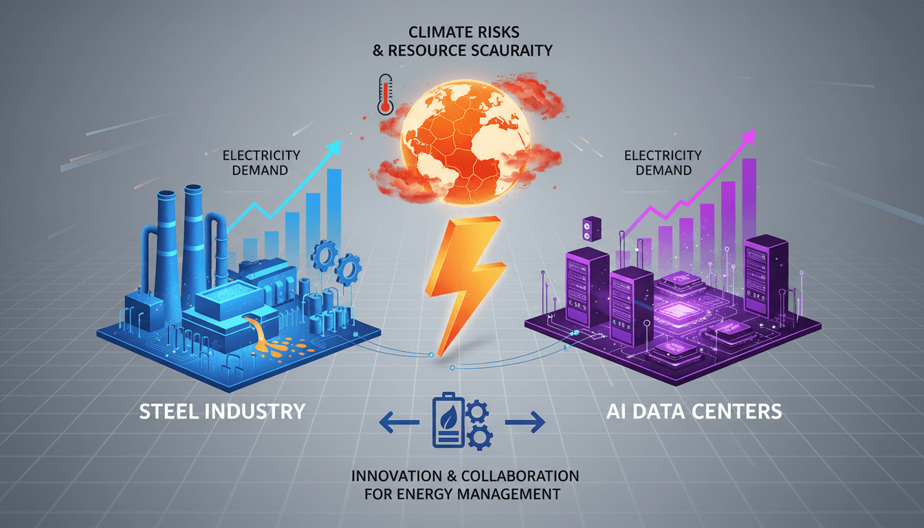Steel Industry Faces Electricity Competition from AI Data Centers