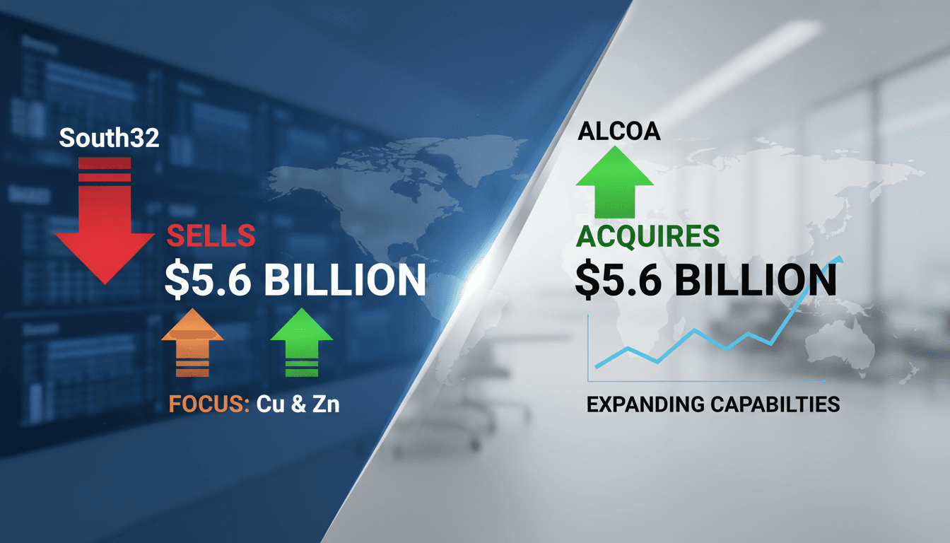 South32 sells aluminum portfolio to Alcoa for $5.6 billion