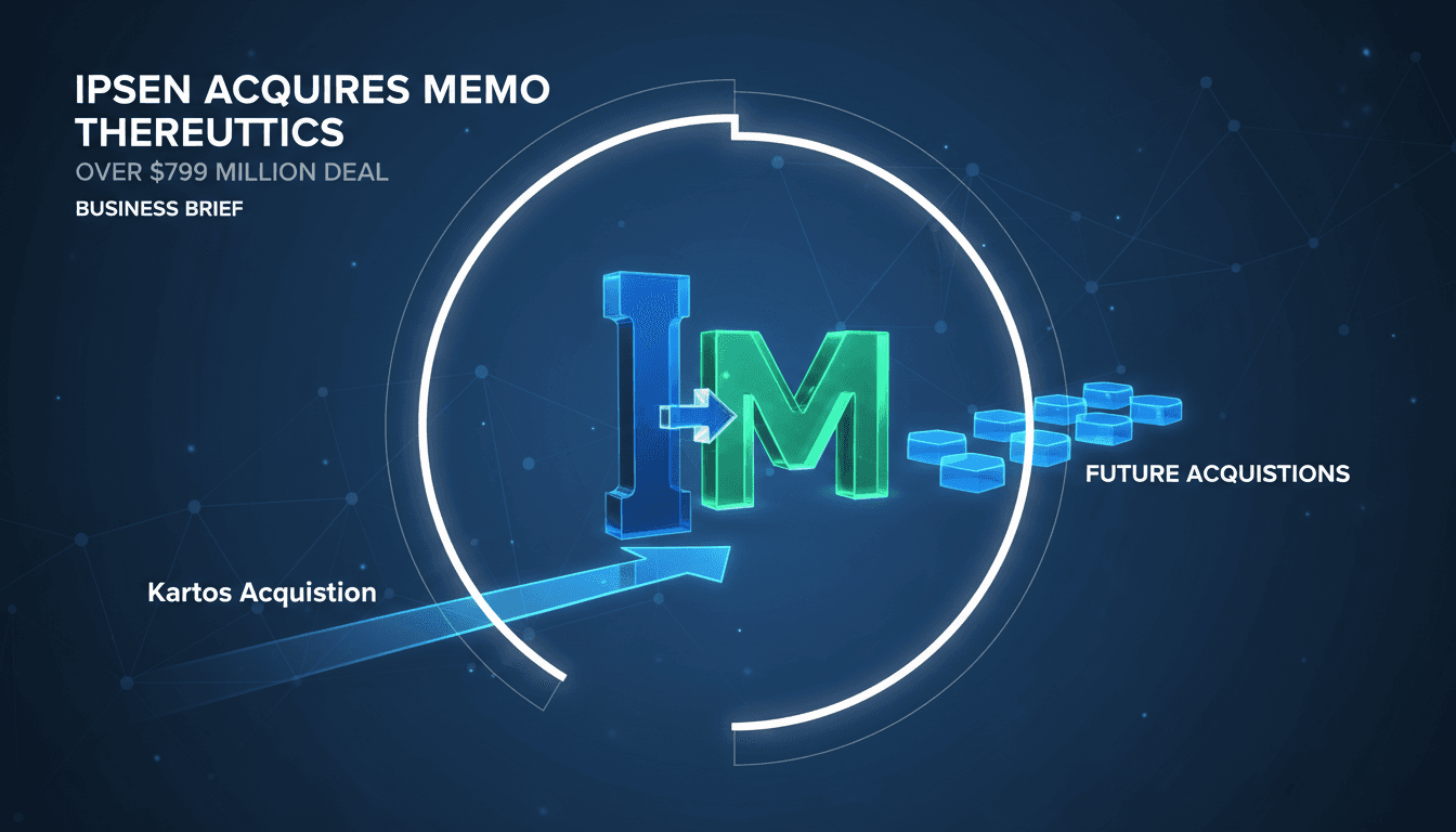 Ipsen acquires Memo Therapeutics for over $799 million