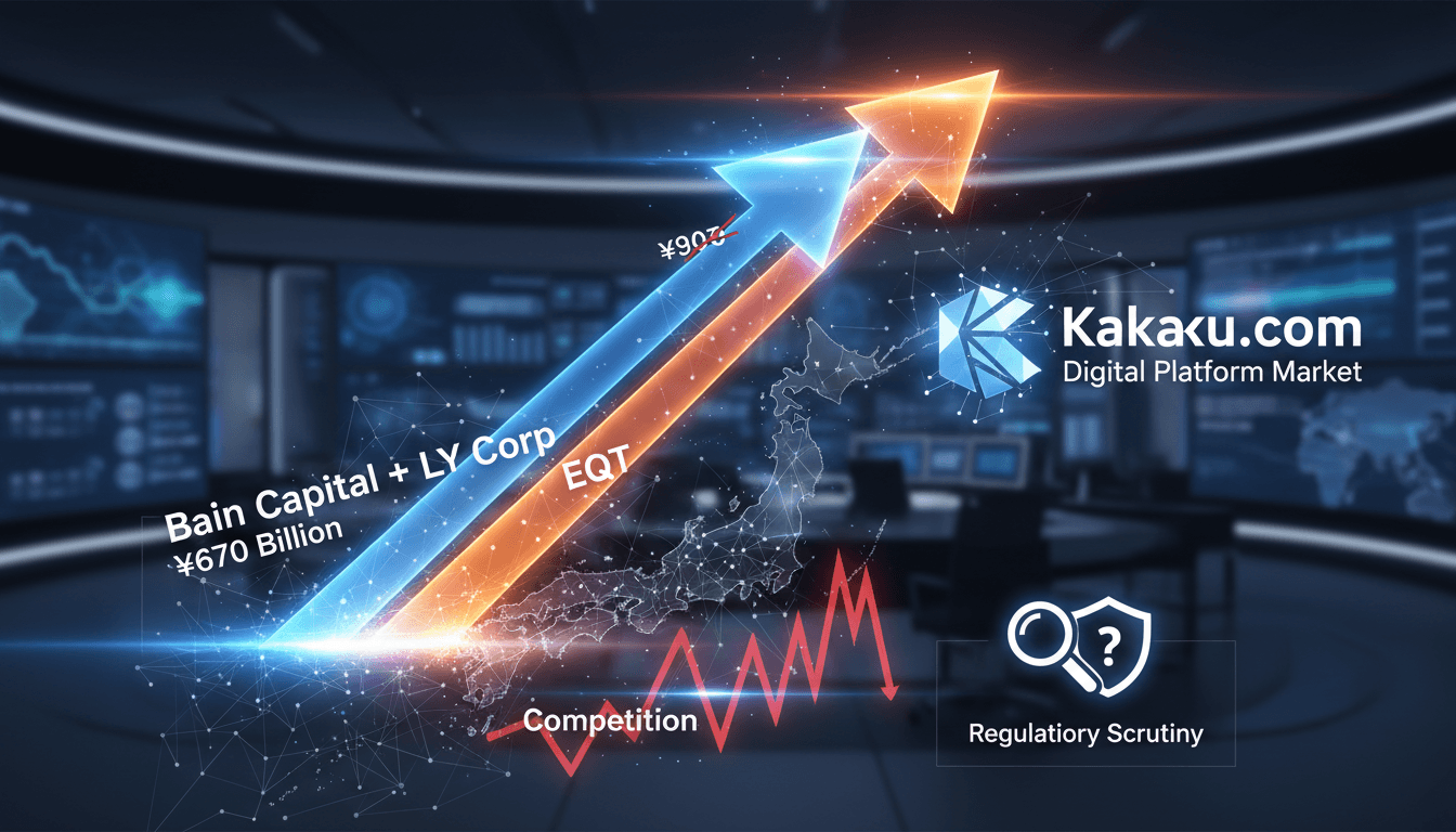 Bain Capital and LY Corporation Raise Bid for Kakaku.com to ¥670 Billion in Competitive Takeover Battle