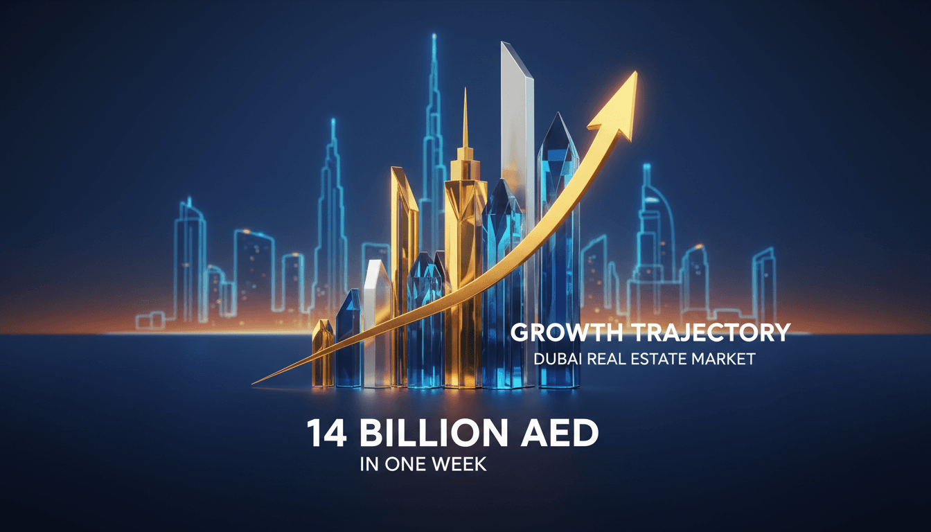 Dubai real estate market records AED 14 billion in transactions in one week