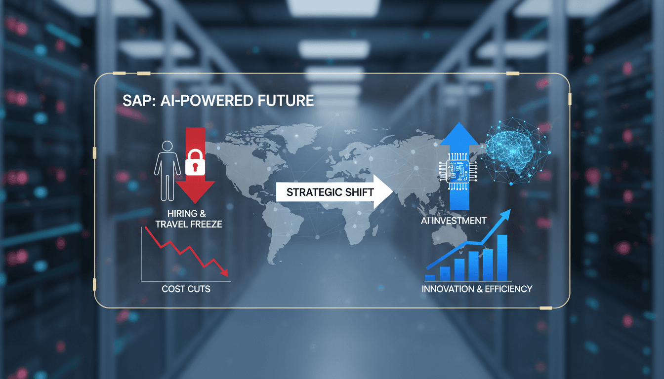 SAP implements hiring freeze and travel cuts to boost AI investment