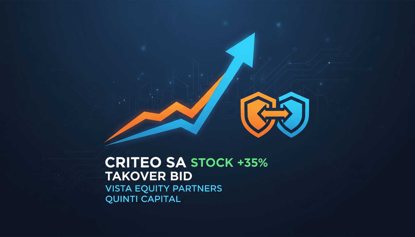 Criteo SA stock performance following takeover bid announcement
