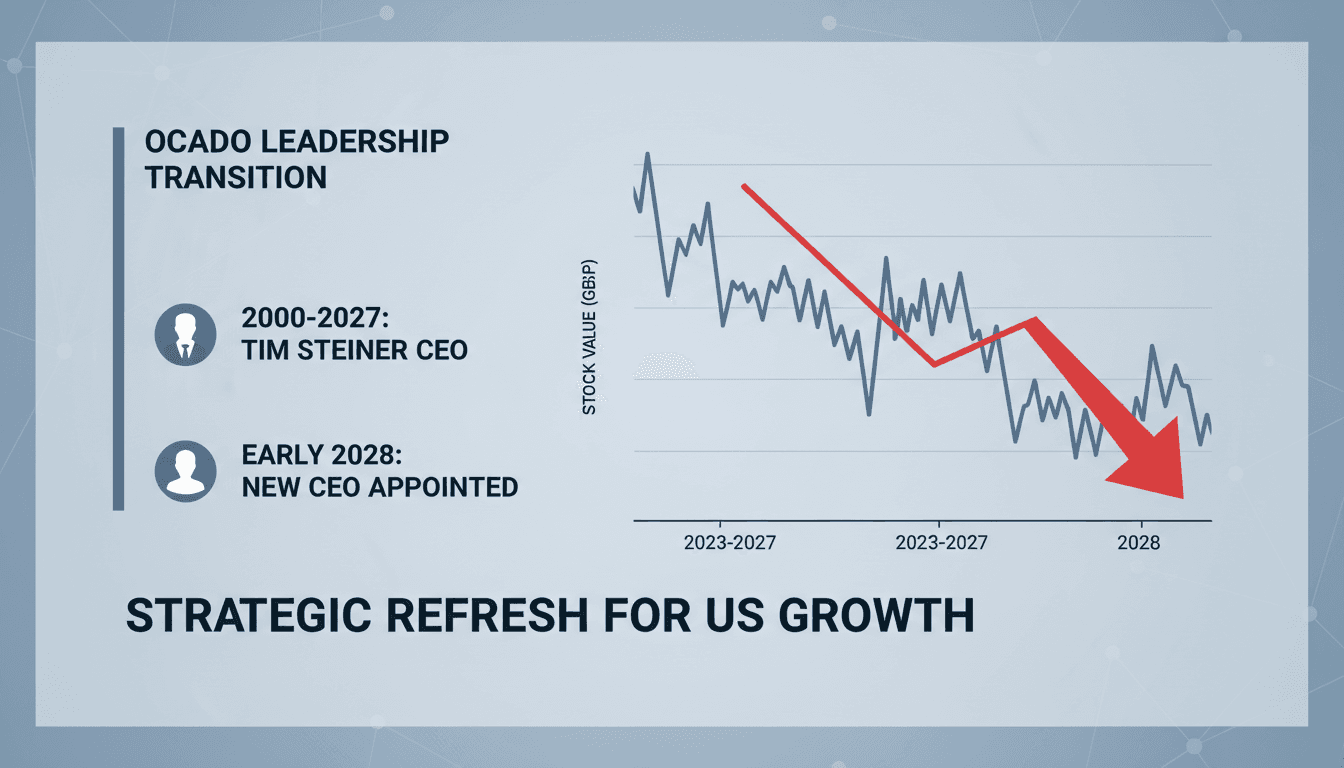 Tim Steiner, CEO of Ocado, announcing his resignation plans.