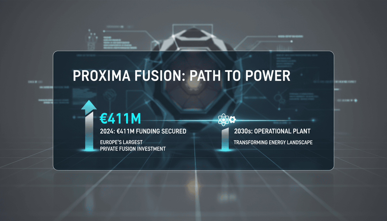 Proxima Fusion's funding announcement and its impact on nuclear energy.