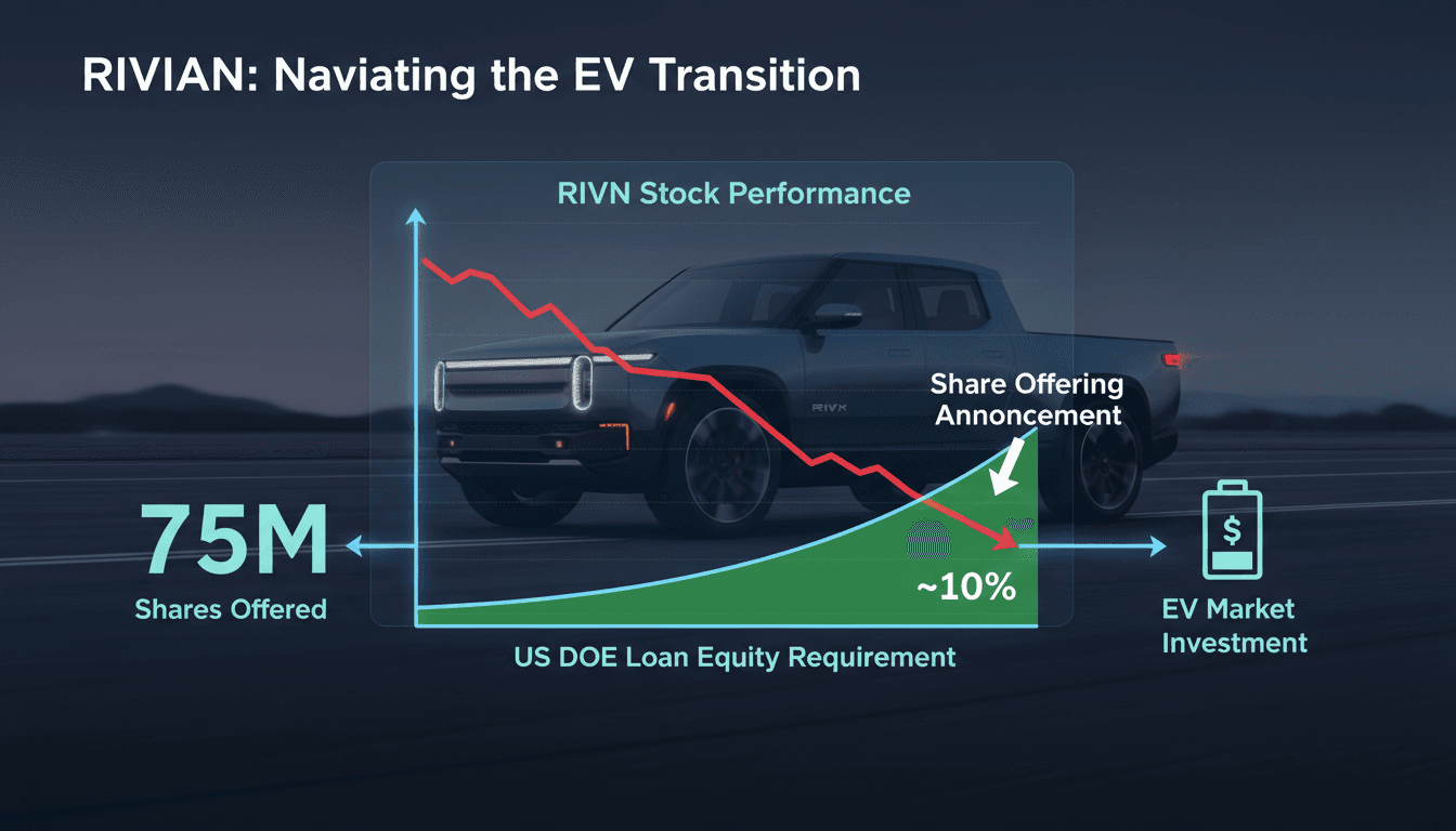 Rivian Automotive's stock performance and share offering analysis