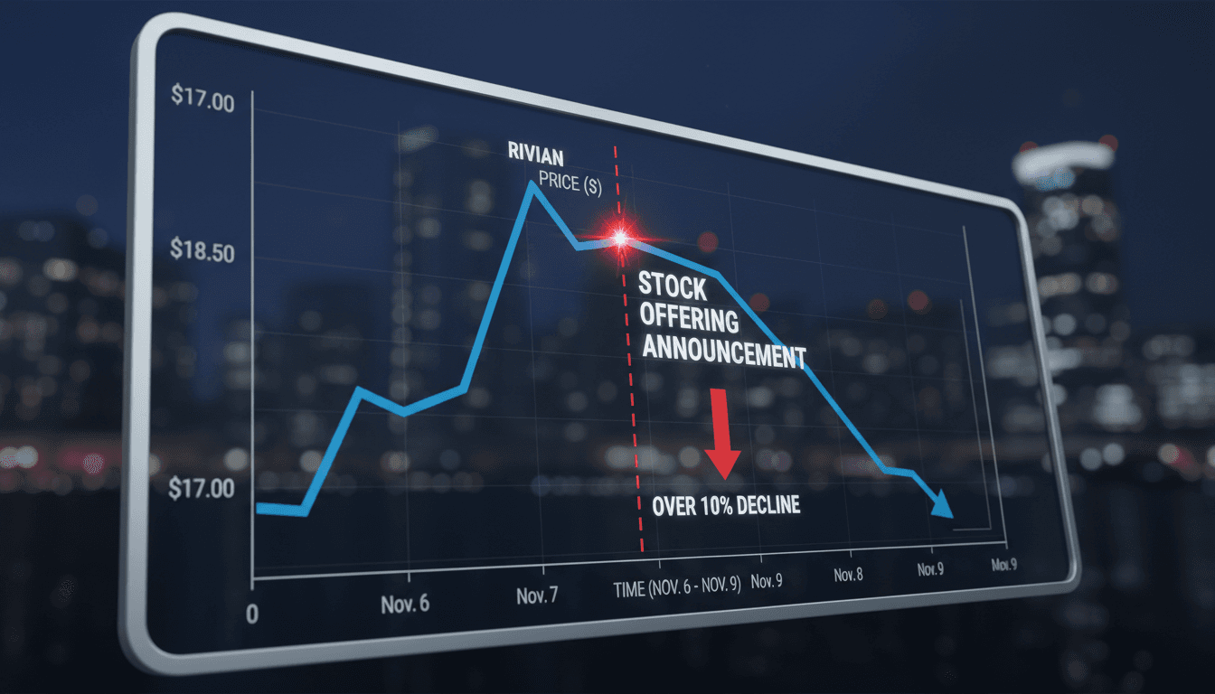 Rivian Automotive stock performance analysis after offering announcement
