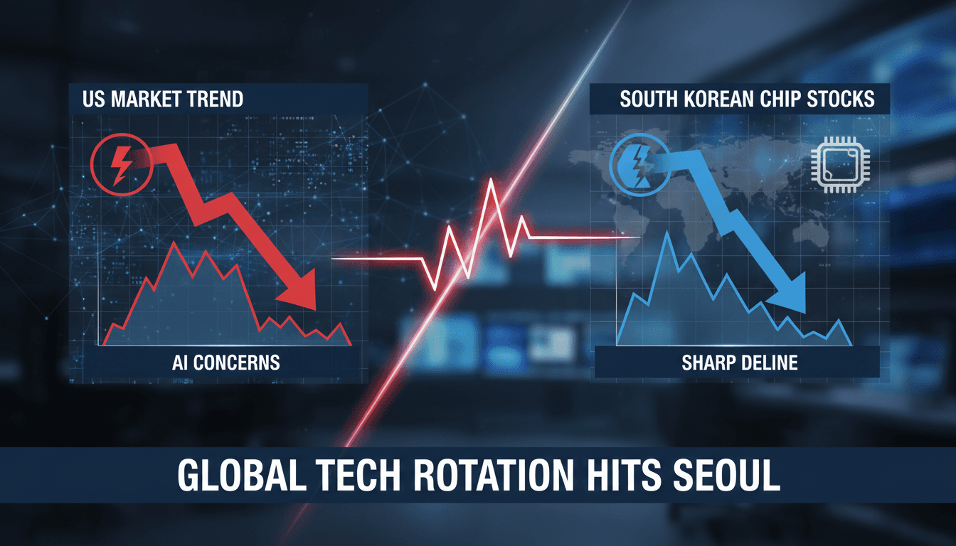 South Korean chip stocks decline amid US market selloff