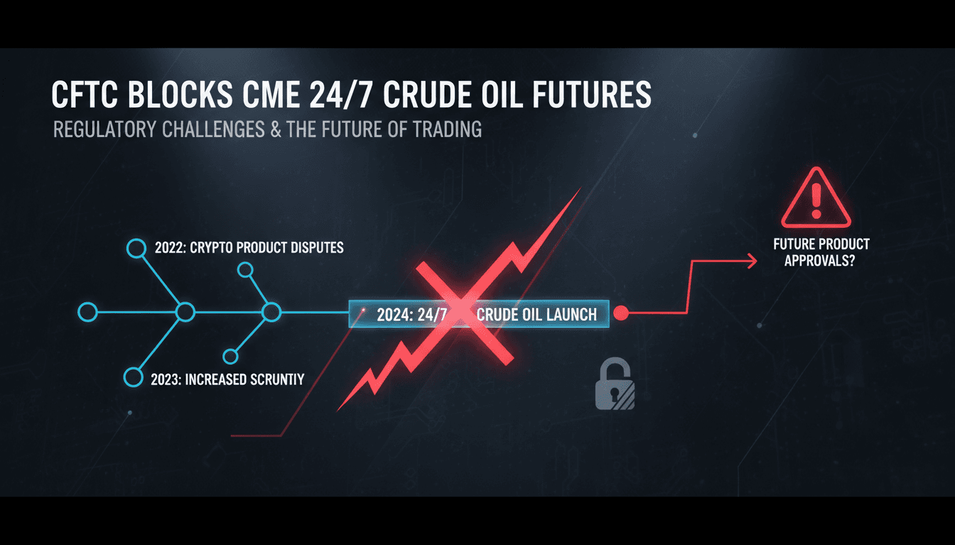 CFTC logo with a backdrop of oil futures trading charts